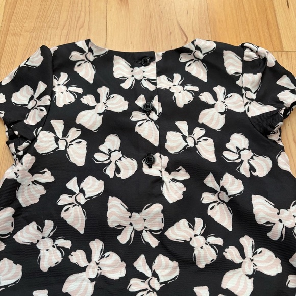 Janie & Jack Bow Print Black, Light Pink and White Dress - Picture 7 of 13